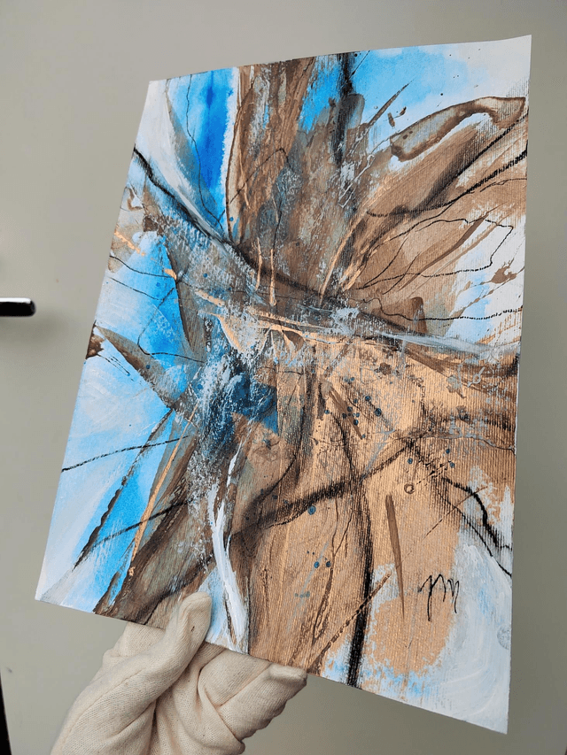 "Royal splash 4" - 24 x 34 cm
