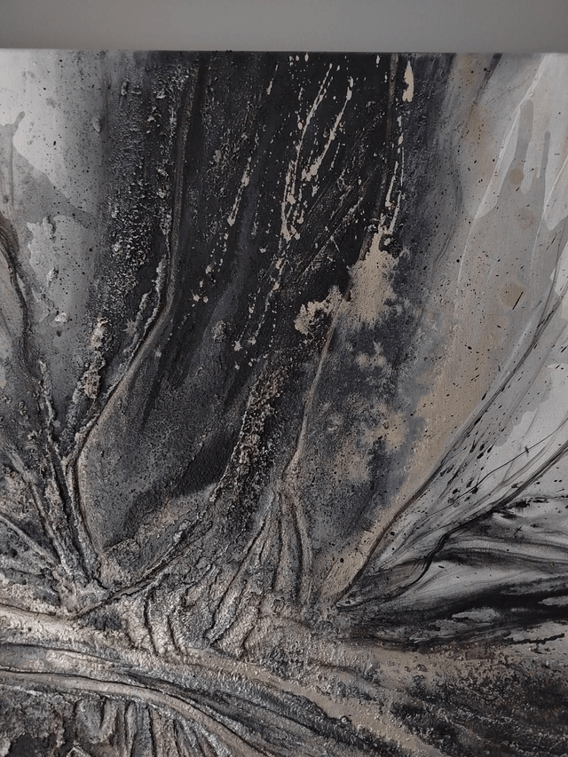 "Let the wind bend you" - 120 x 100 cm