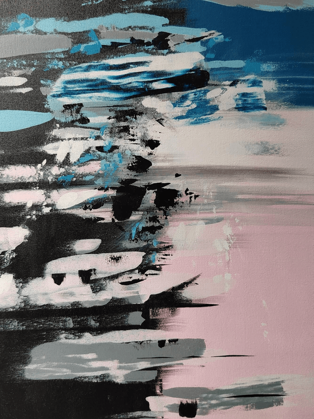 "What goes up, must come down" - 65 x 81 cm