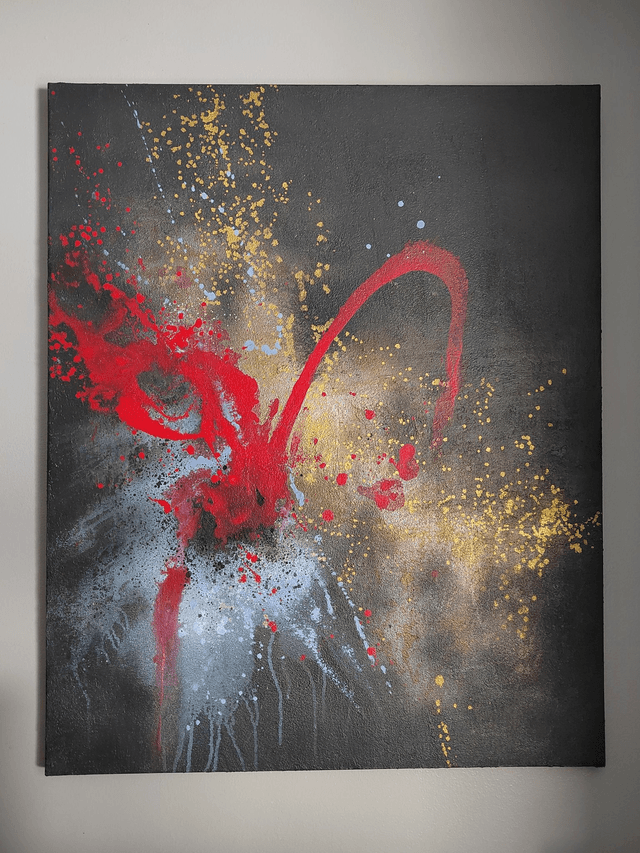 "Red queen" - 81 x 100 cm