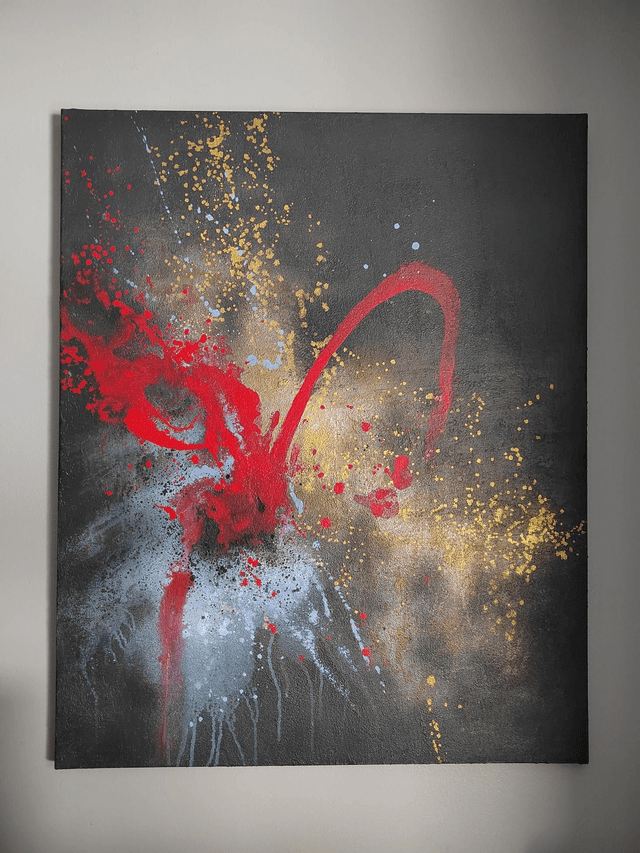 "Red queen" - 81 x 100 cm