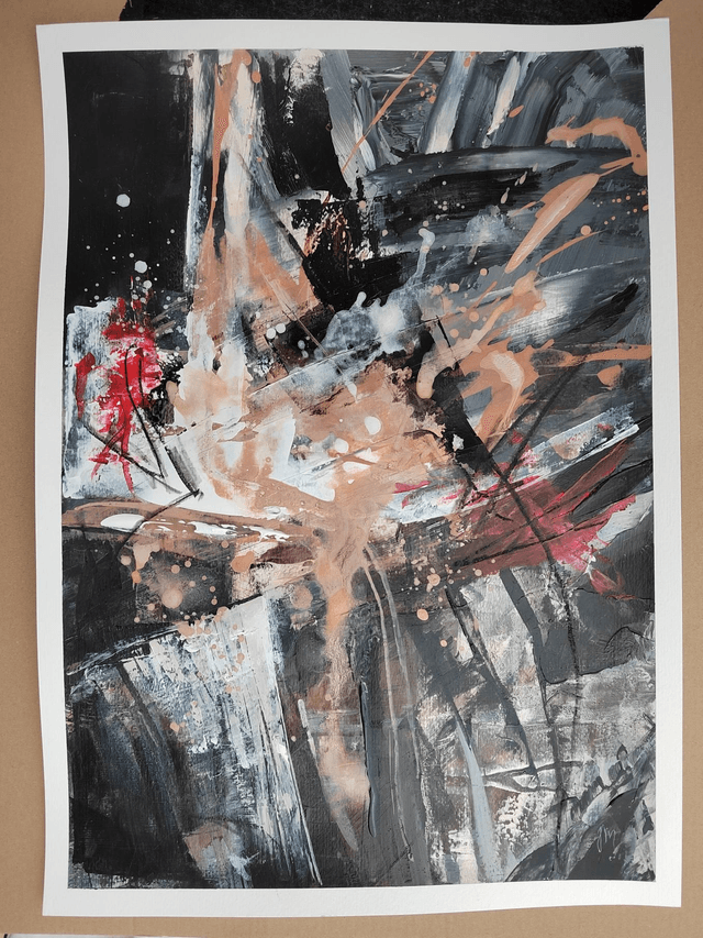"Explosive behaviour" - 50 x 70 cm
