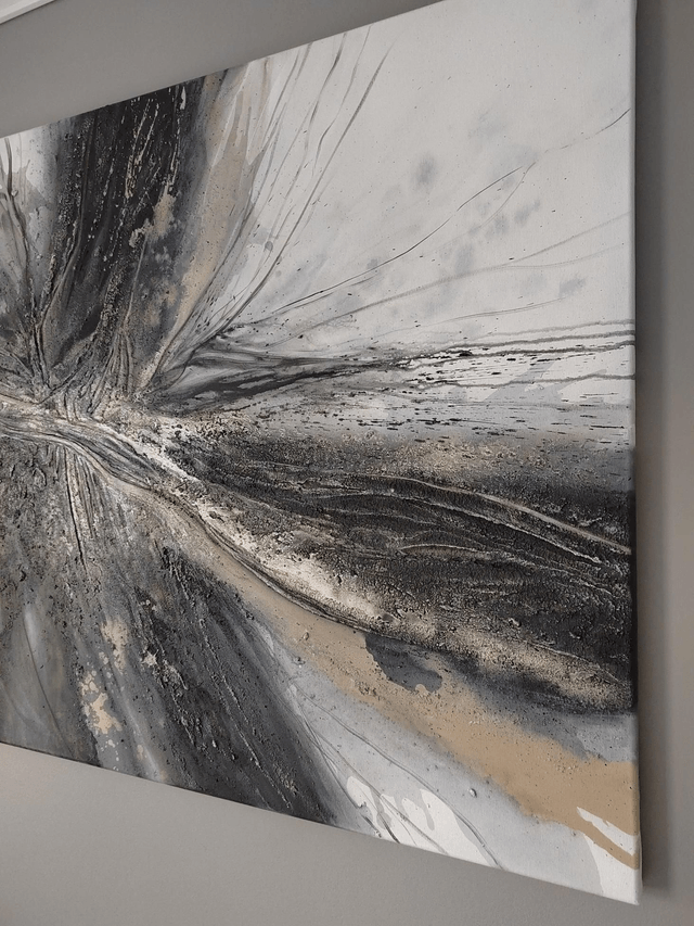 "Let the wind bend you" - 120 x 100 cm