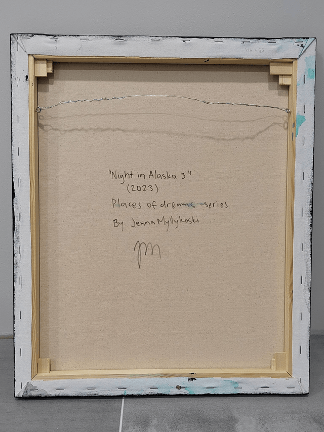 "Night in Alaska 3" - 46 x 55 cm