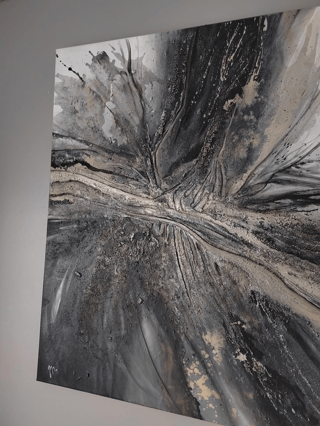 "Let the wind bend you" - 120 x 100 cm