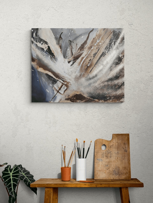 "Hair down, volume up" - 81 x 65 cm