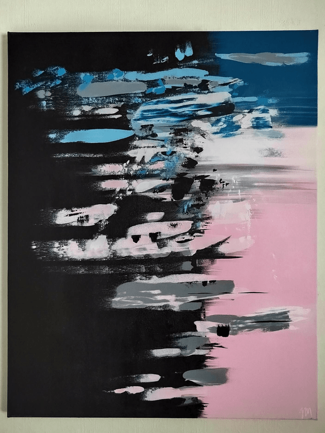 "What goes up, must come down" - 65 x 81 cm