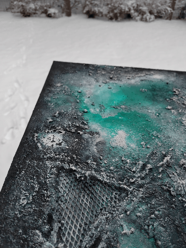 "Night in Alaska 2" - 46 x 55 cm