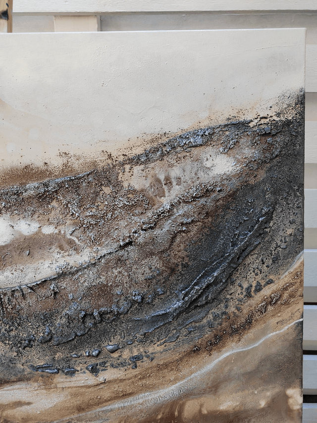 "Sand in my hair and the wind at my back" - 100 x 81 cm