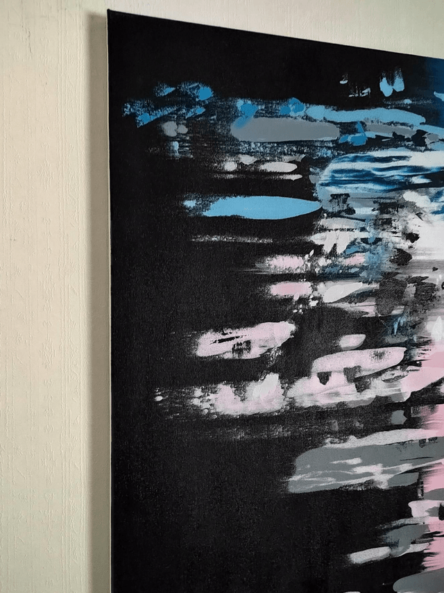 "What goes up, must come down" - 65 x 81 cm