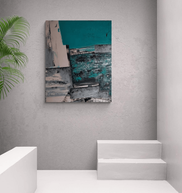 "Turbulent times" - 81 x 100 cm