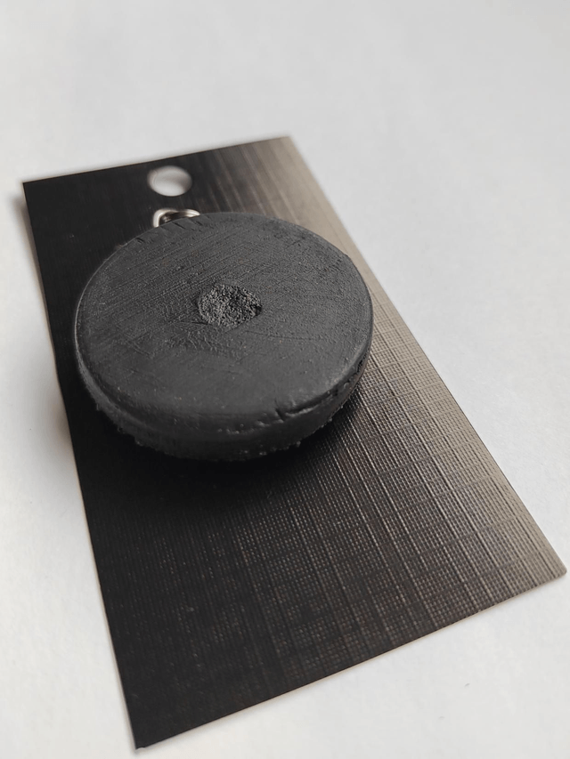 Freedom call 6 - Black textured pendant