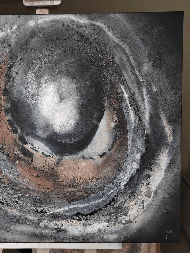 "Embraced by the night" - 92 x 73 cm