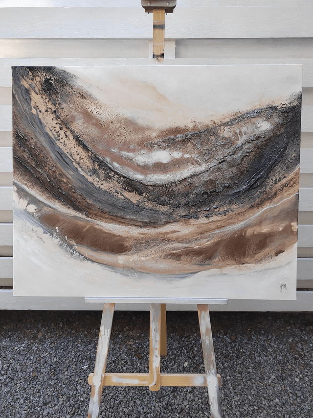 "Sand in my hair and the wind at my back" - 100 x 81 cm