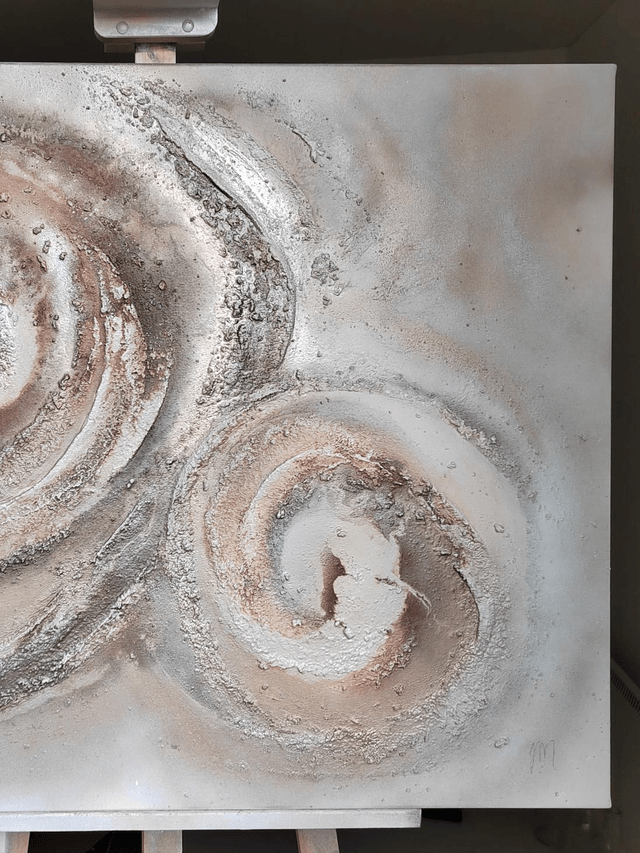 "Where we collided" - 92 x 73 cm