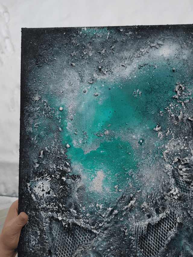"Night in Alaska 2" - 46 x 55 cm