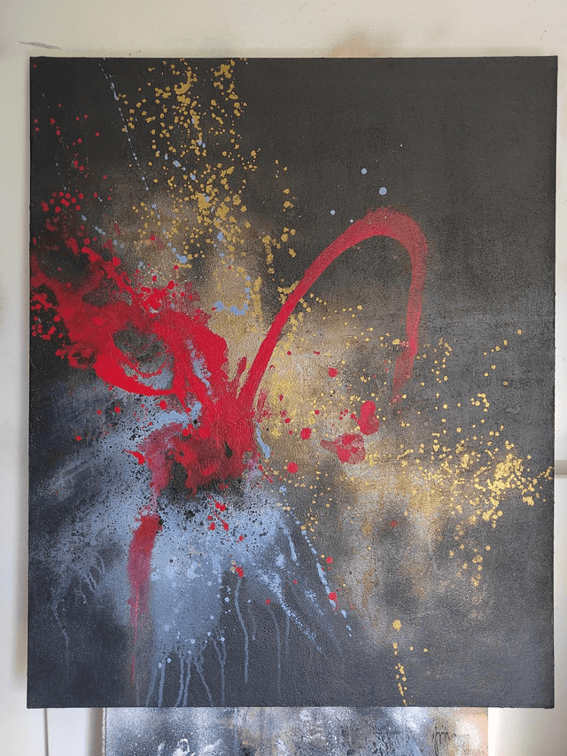 "Red queen" - 81 x 100 cm